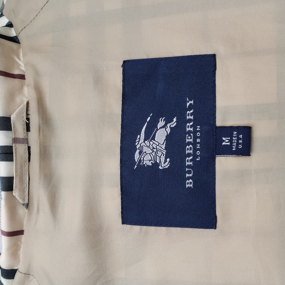 AUTHENTICATED BURBERRY CHECK PLAID LIGHTWEIGHT JACKET WINDBREAKER - Picture 7 of 13